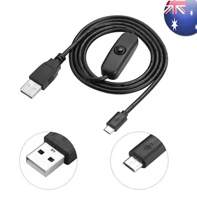 Micro USB Power Charging Cable With ON/OFF Switch For Phone Raspberry Pi 1.5M • $6.95