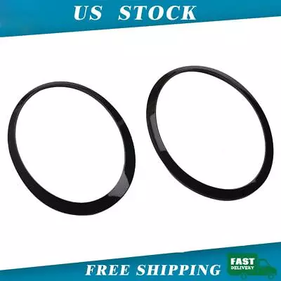 For 2014-2022 Mini Cooper Black Headlight Trim Ring Left & Right Side Set 2pcs • $31.79