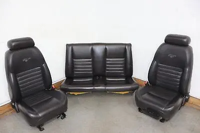 00-04 Ford Mustang Saleen S281 Leather OEM Seats Set (Midnight Black ZA) Tested • $1250