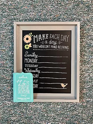 NEW HALLMARK Thought-for-the-Day Inspirational Chalkboard Calendar W/ Chalk • $19.99