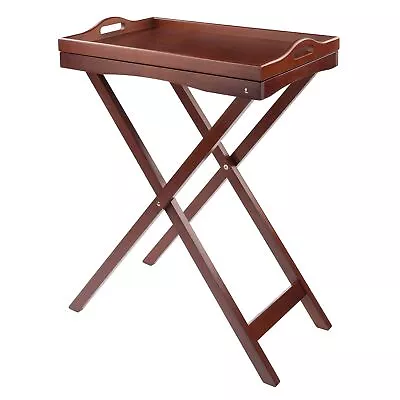 94422 Folding Butler Tray Table Antique Walnut • $50.84