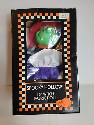 Vintage 90s Halloween Decoration Ceramic Witch Spooky Hollow Rare Deadstock 15  • $23.59