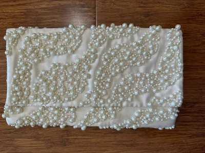 $15 • Buy Forever New Pearl Clutch Pouch Bag Cream