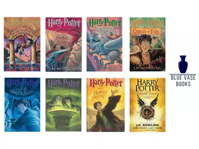 Harry Potter Complete 8 Book Set By J. K. Rowling Paperback ONLY -GOOD • $40