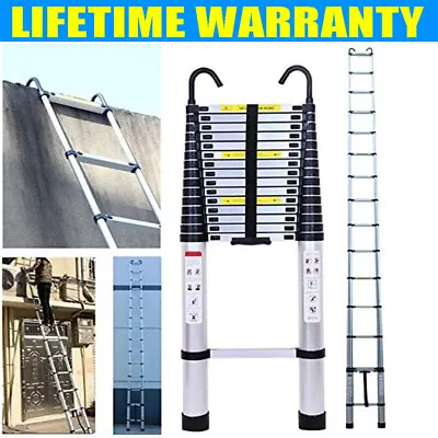 Aluminum Telescoping Extension Folding Ladder Reinforced Ladders 14FT 16FT 20FT • $39.10