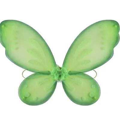 NEW GREEN Fairy Wings Butterfly Costume Wings Tinker Bell Wings Child/Adult Size • $9.35