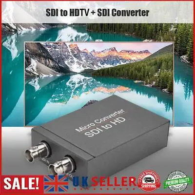 3G SDI To HDMI Audio Video Converter BNC To 1080P HDMI Adapter For Monitor HDTV  • £22.73