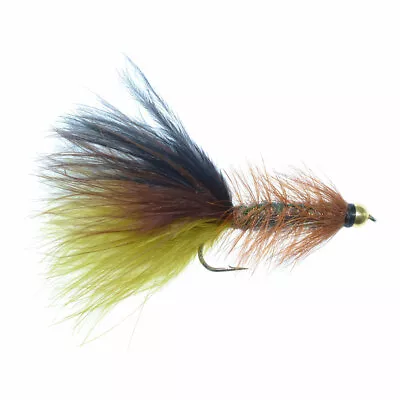 Thin Mint Bead Head Crystal Woolly Bugger Streamer Fishing Fly -  Hook Size 4 • $1.95