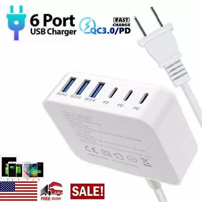 For IPhone 13 14 15 Pro Max PD 90W QC 3.0 USB C Fast Wall Charger Power Adapter • $17.58