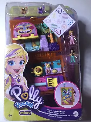 Polly Pocket Juice Box Jungle Safari Mini Playset 2019 2 Dolls 2 Sloths • $16.99