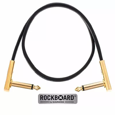 $13.49 • Buy Rockboard Flat Gold Connector Patch 30cm Guitar Cable Space Saving Joiner Lead