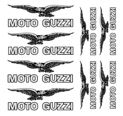 FE Kit MOTO GUZZI Decal Sticker Set GOLD SILVER WHITE /921 • $12.90