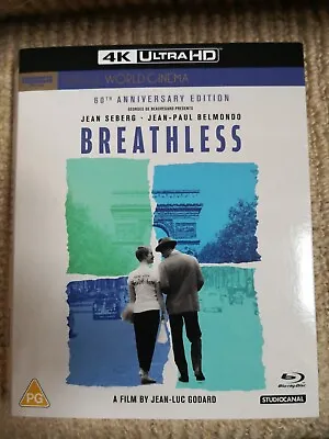 £4.49 • Buy Breathless 4K ****SLIPCOVER ONLY**** VGC - Price Includes 2nd Class Post. 