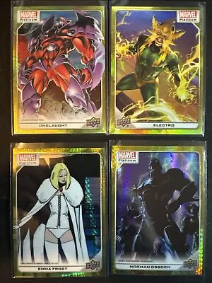 2024 UD Marvel Platinum 4 Card Lot - 2 Yellow Rainbow 2 Yellow Spotlight • $9.99