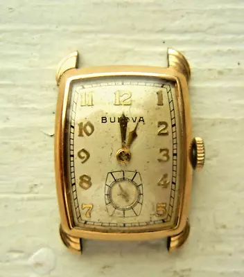 Vintage Bulova Mens Watch Gold 10 K Rolled Gold Plated • $15.60
