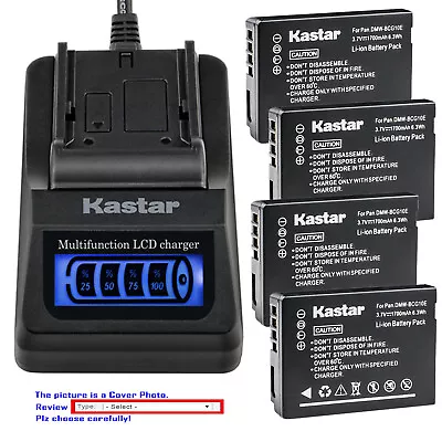 Kastar Battery LCD Quick Charger For Panasonic DMWBCG10 Panasonic Lumix DMC-ZS25 • $24.49