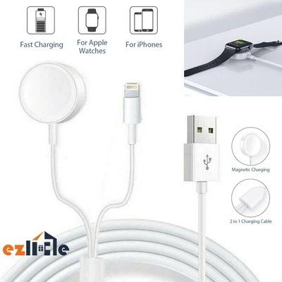 $9.55 • Buy 2in1 Fast Charging Cable Magnetic Charger For Apple IPhone Watch IWatch 765432
