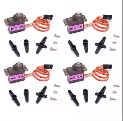 4pcs Servo MG90S Mini Micro JR Plug Airplane Copter Rudder Horn 13g* • £12.35