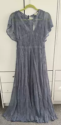 Oasis Premium Delicate Lace Maxi Bridesmaids Dress Size 10 • £40