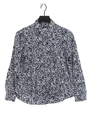 £55.50 • Buy Equipment Women's Shirt S Blue Floral 100% Cotton Long Sleeve Collared Basic