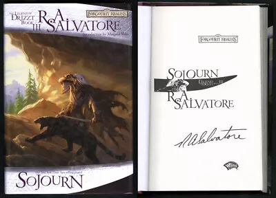 R. A. Salvatore SIGNED AUTOGRAPHED Sojourn Drizzt Dark Elf Trilogy HC 1st Pr NEW • $185