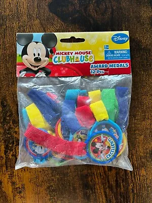 Mickey Mouse Clubhouse Disney Cartoon Birthday Party Favor Award Medals 12ct • $10.99