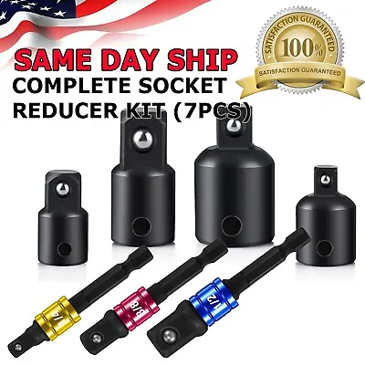 7-pack 3/8  To 1/4  1/2 Inch Drive Ratchet SOCKET ADAPTER REDUCER Air Impact Set • $8.95