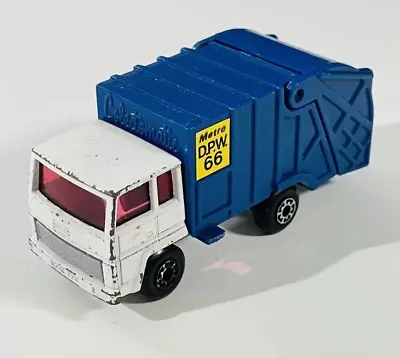 1983 MATCHBOX SUPERFAST # MB 36 REFUSE TRUCK White/Blue England • $5.99