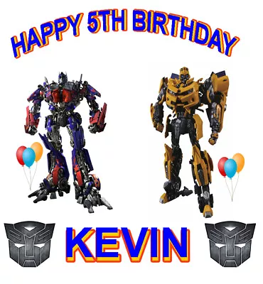 Transformers # 1 - Birthday - Customize - 8 X 10  - T Shirt Iron On • $4