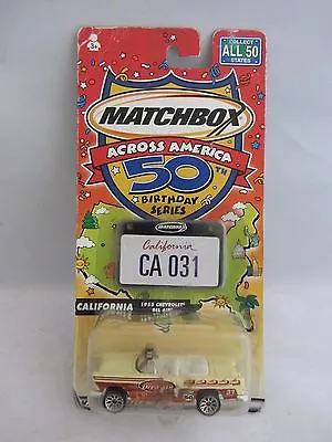 Matchbox  Across America - California 1955 Chevrolet Bel Air   NOC  (4D5) • $3