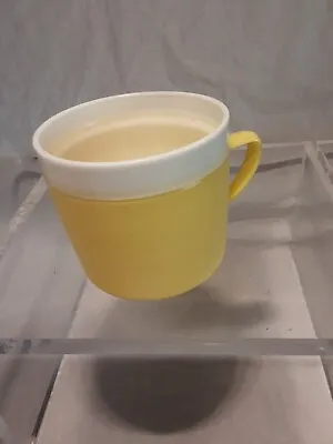 Vintage Bolero Therm-O-ware Insulated Coffee Mug Plastic Yellow Unbreakable • $12