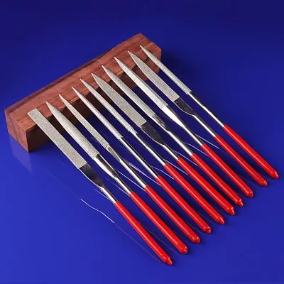 £4.03 • Buy 10 Pc Diamond Needle File Set 140mm Precision - Metalwork Craftwork Jewelry