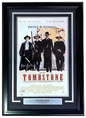 $299.99 • Buy Val Kilmer Signed Framed 11x17 Tombstone Poster Photo JSA