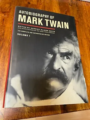 Autobiography Of Mark Twain~Volume 1~Hardcover 2010~Author Classic Literature • $7.15