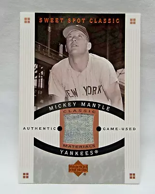 2005 MICKEY MANTLE Sweet Spot Classic Materials CM-MM JSY • $75