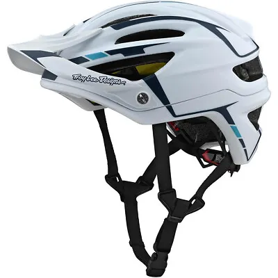 Troy Lee Designs A2 MIPS Bicycle Helmet Sliver White/Marine Medium/Large M/L • $101.40