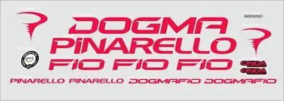 $39 • Buy Pinarello Dogma F10 Custom Made Frame Decal Set Rose Pink