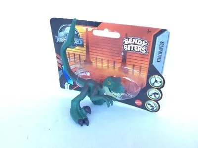 Jurassic World Bendy Biters VELOCIRAPTOR Figure Mattel • $10.95