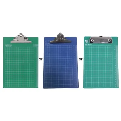 Plastic A5 File Paper Clip Writing Board With Clip Document Clipboard Scale Kit • £4.99