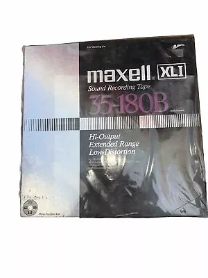 Maxell XLI 35-180B  10.5  Reel To Reel Tape Back Coated New Factory Sealed • $125