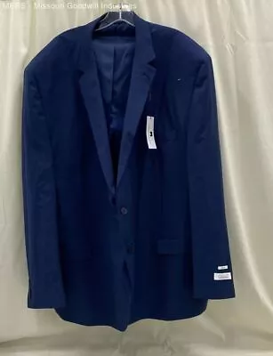 Collection By Michael Strahan Men Navy Classic Fit Blazer - Size 58R • $14.99