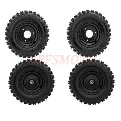 Front + Rear 4.10-6 Tyre Rim Wheels Go Kart Buggy Four Wheeler Atv Quad Tire 6'' • $185.49