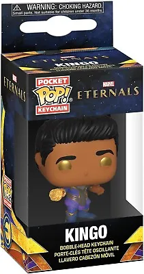 Funko POP! Keychain: Marvel Eternals / Kingo / Novelty Keyring / Mini Figure • £5.59