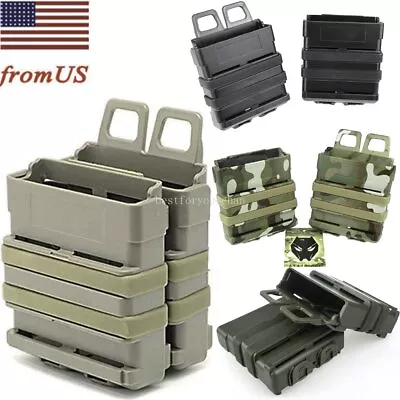 Tactical Airsoft Fast Magazine Pouch Holder Pouch Set 7.62 Molle System • $14.95