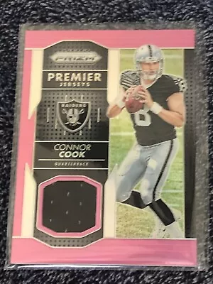 2016 Panini Prizm Premier Jerseys Pink Prizm Connor Cook #PPJ-CC2 Rookie RC • $4.95