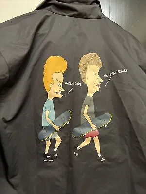 RARE SZ Small Adidas Beavis Butthead Skate Jacket 90s Vtg MTV Skater Medium. • $85