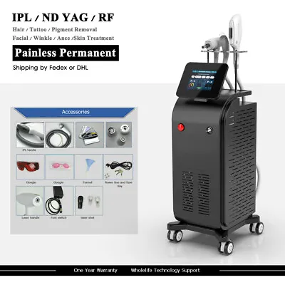 Professional YAG Laser RF IPL Elight Hair Removal Tattoo Removal Machine Sale • $2999