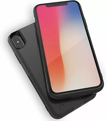 IPhone X / XS 4000mAh Extended Battery Phone Case Rechargeable Power Bank Cover • £35.95