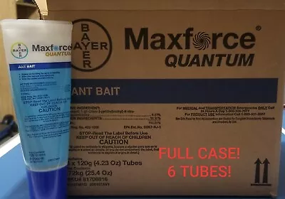 Maxforce Quantum Ant Gel Bait FULL CASE (6 X 120g Tubes) FREE SHIPPING! • $229.99