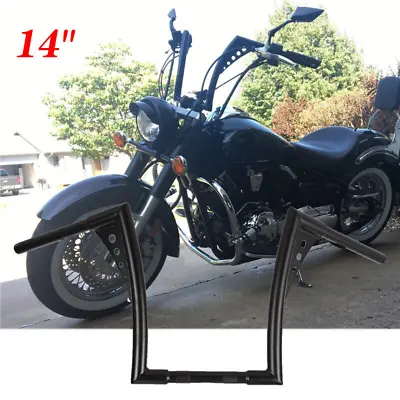 14'' Ape Hanger Handlebar Black Fit For Yamaha Road Star Virago V-Star 1100/1300 • $115.15